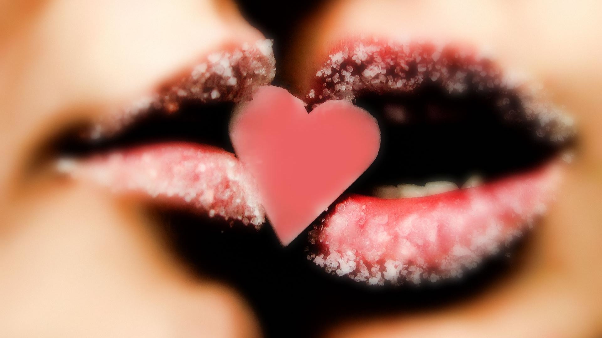 1920x1080 Romantic Valentine Kiss Heart HD Wallpaper