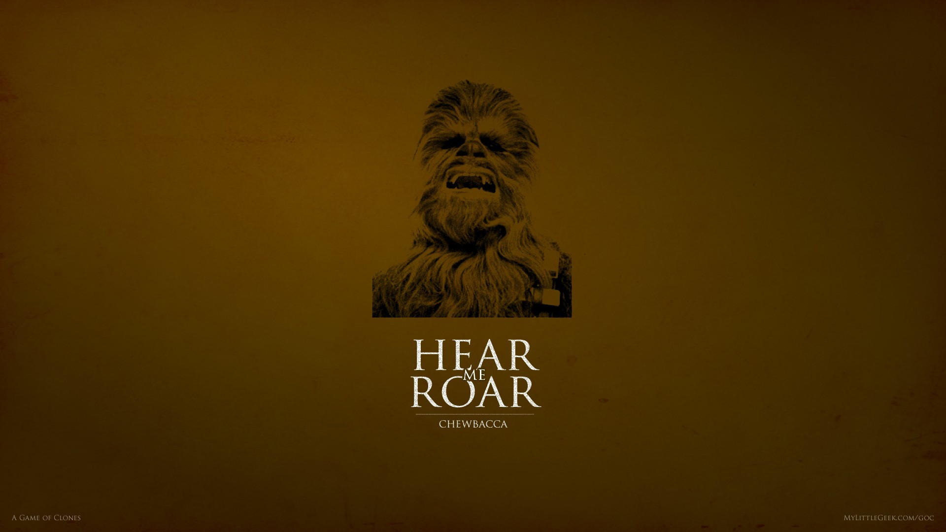 1920x1080 Hear Me Roar Chewbacca Wallpaper