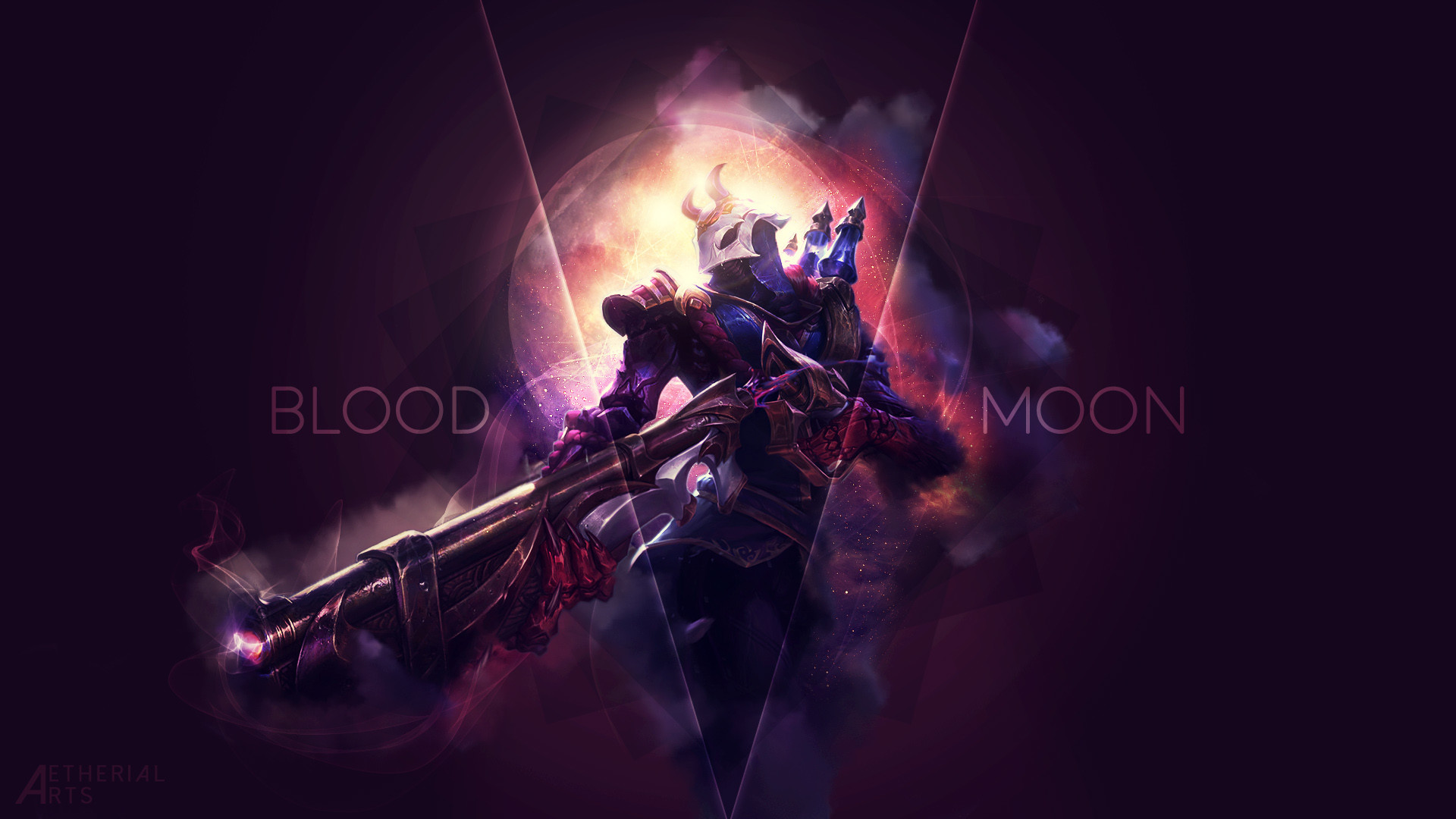 1920x1080 Blood Moon Jhin by AetherialArts HD Wallpaper Background Fan Art Artwork  League of Legends lol