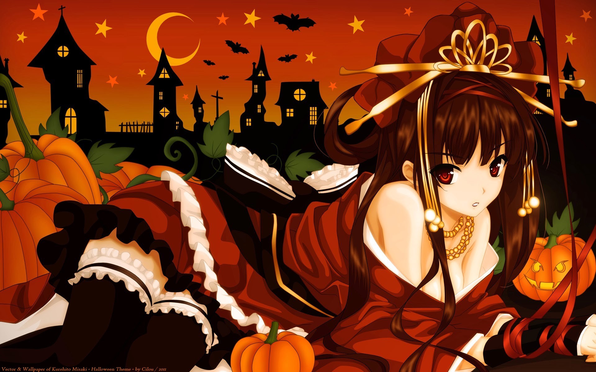 1920x1200  Anime Halloween Girl Wallpaper HD - Natalia Wallpapers. Anime  Halloween Girl Wallpaper HD Natalia Wallpapers