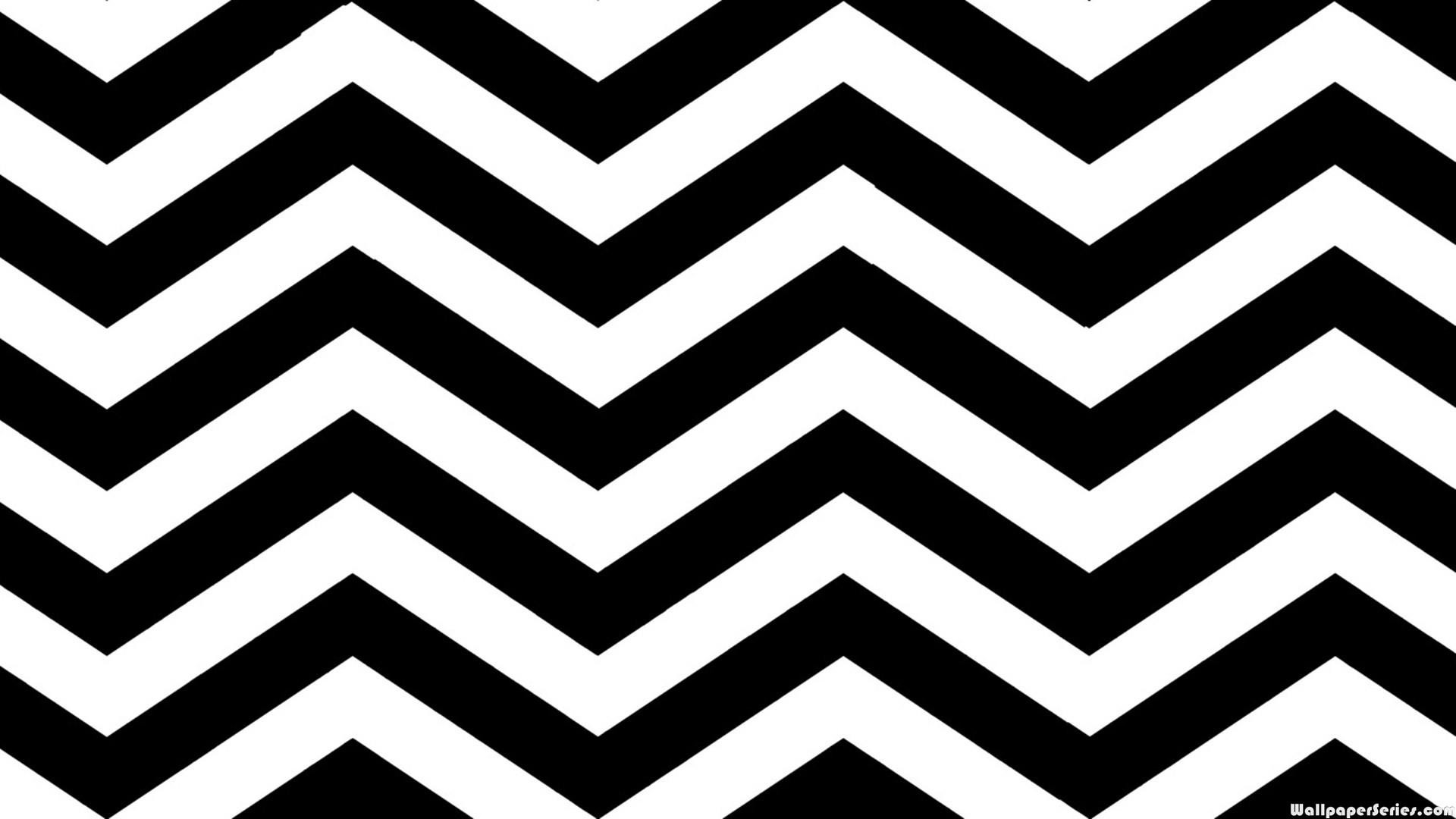 1920x1080 Black and White Zebra Chevron Pattern