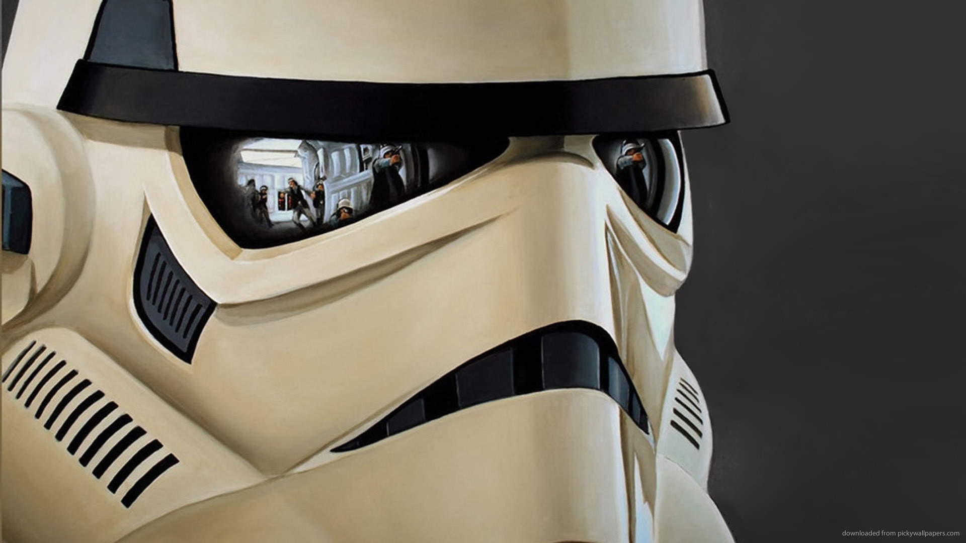 1920x1080  Stormtrooper with reflections wallpaper