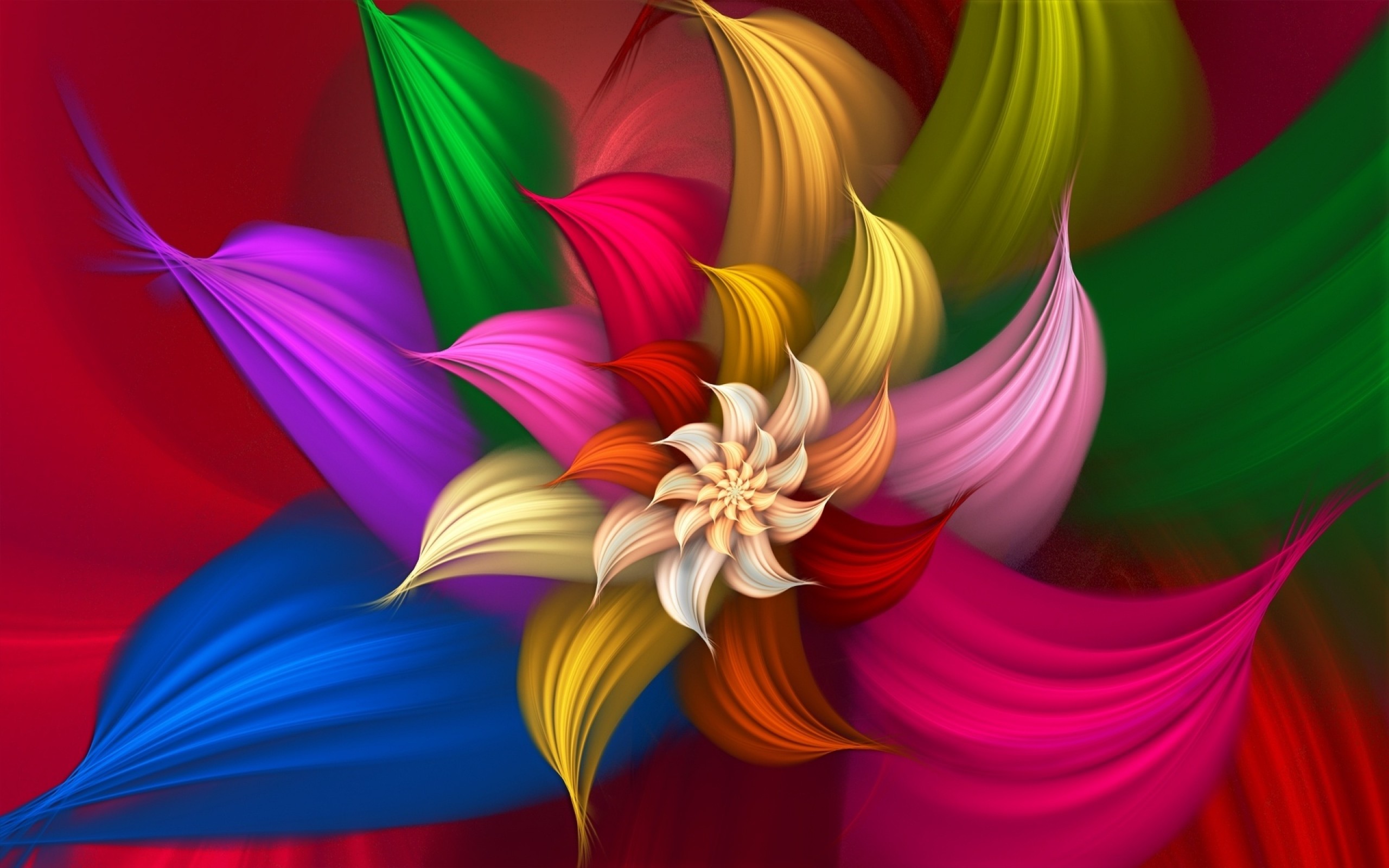 2560x1600 Rainbow Flower Wallpaper