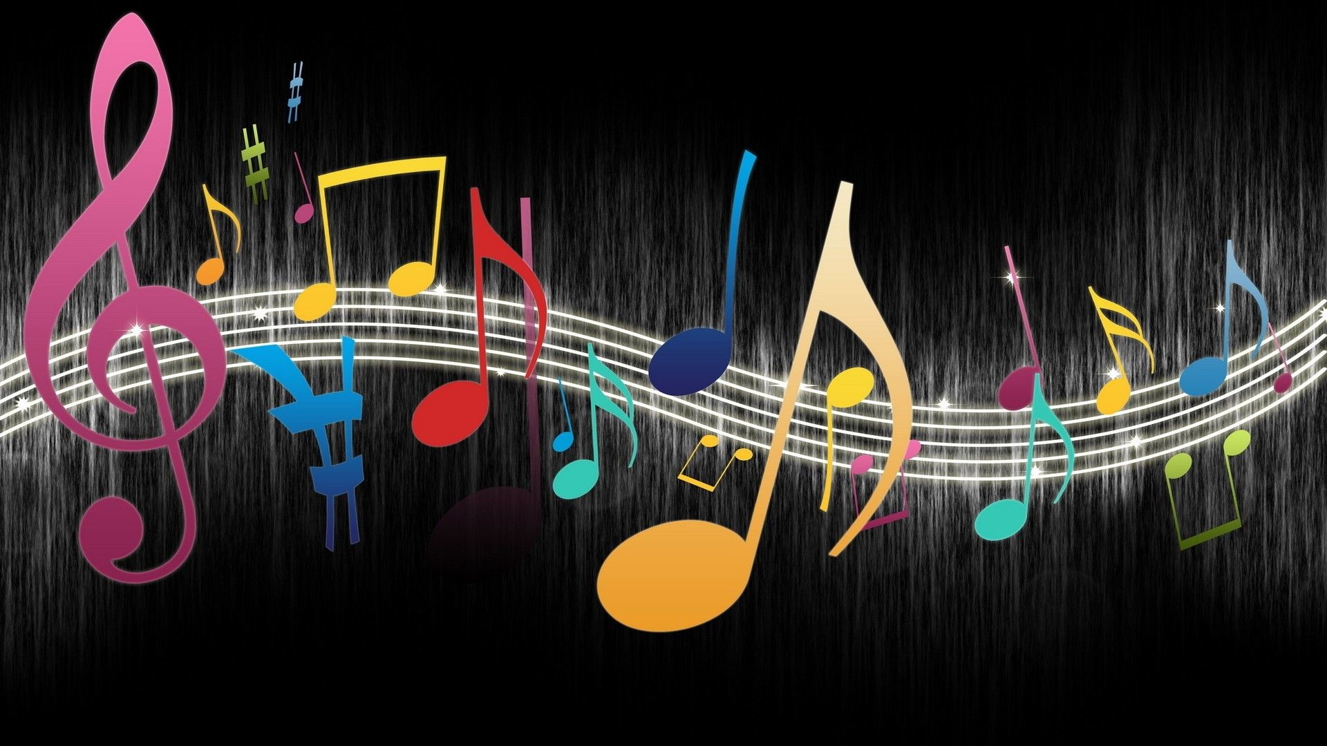 1920x1080 Colorful Music Notes Wallpaper Clipart Panda Free Clipart Images