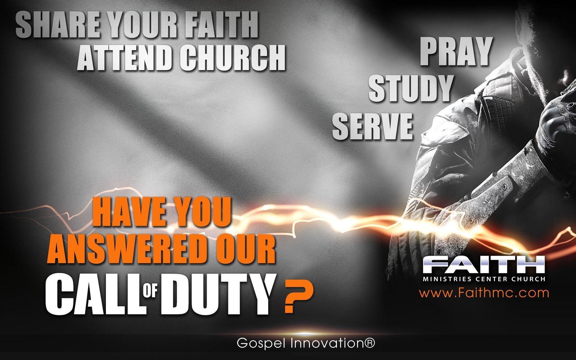 1920x1200 Get a hold of the 'Our Call Of Duty Gospel Wallpaper'!
