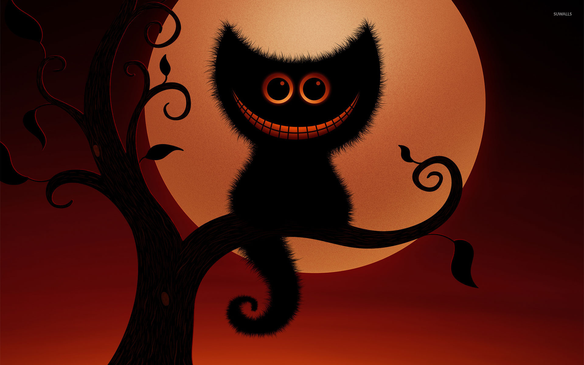 1920x1200 Spooky Cheshire cat wallpaper