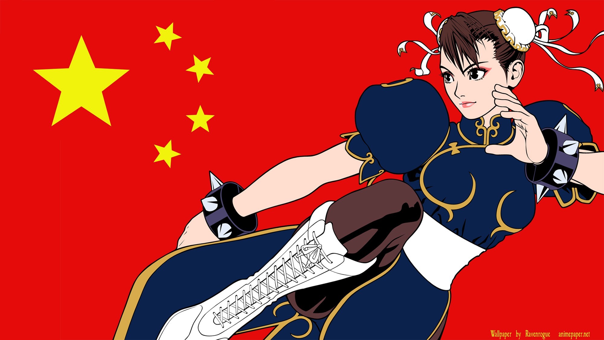 2000x1125 Street Fighter, Chun Li, China, Flag Wallpapers HD / Desktop and Mobile  Backgrounds