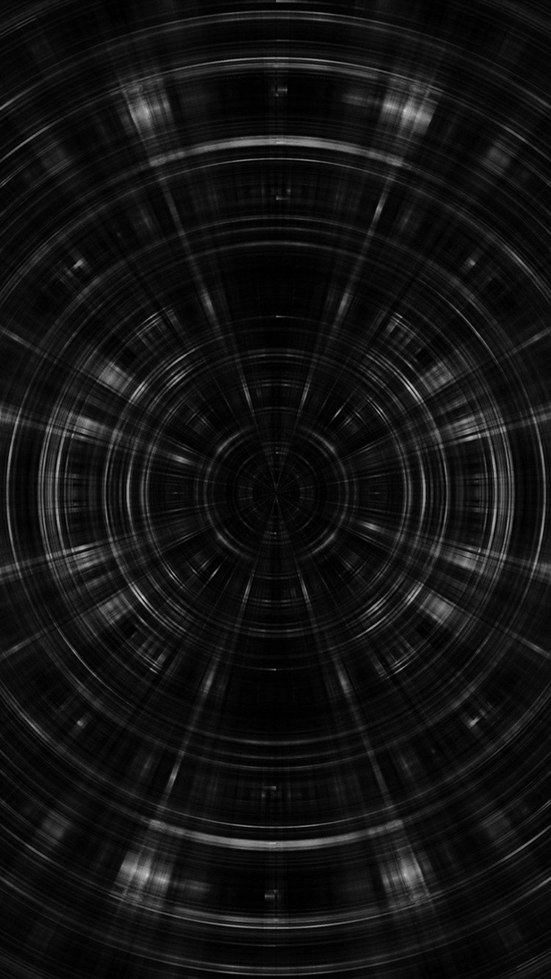 1080x1920 Psychic Circle Abstract Dark Pattern Bw #iPhone #6 #wallpaper