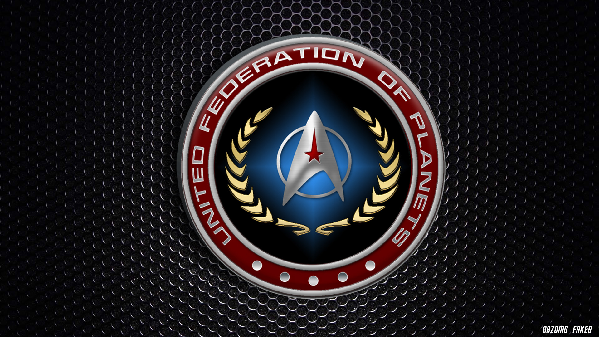 1920x1080 United Federation of Planets logo Starfleet by gazomg on .