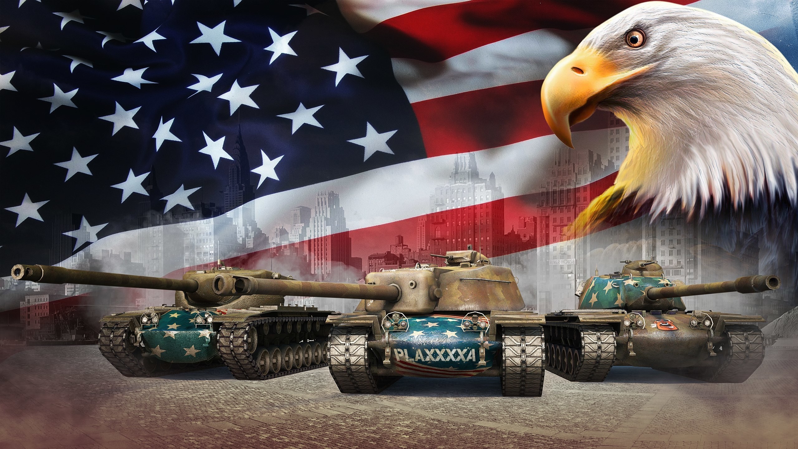 2560x1440 World of Tanks Tank Eagles USA Flag Games military wallpaper |  |  110388 | WallpaperUP