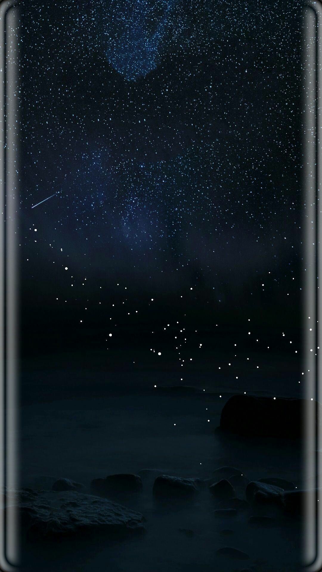 1080x1920 Night sky moon stars Wallpaper Edge, Wallpaper Samsung, Cell Phone  Wallpapers, Wallpaper Patterns