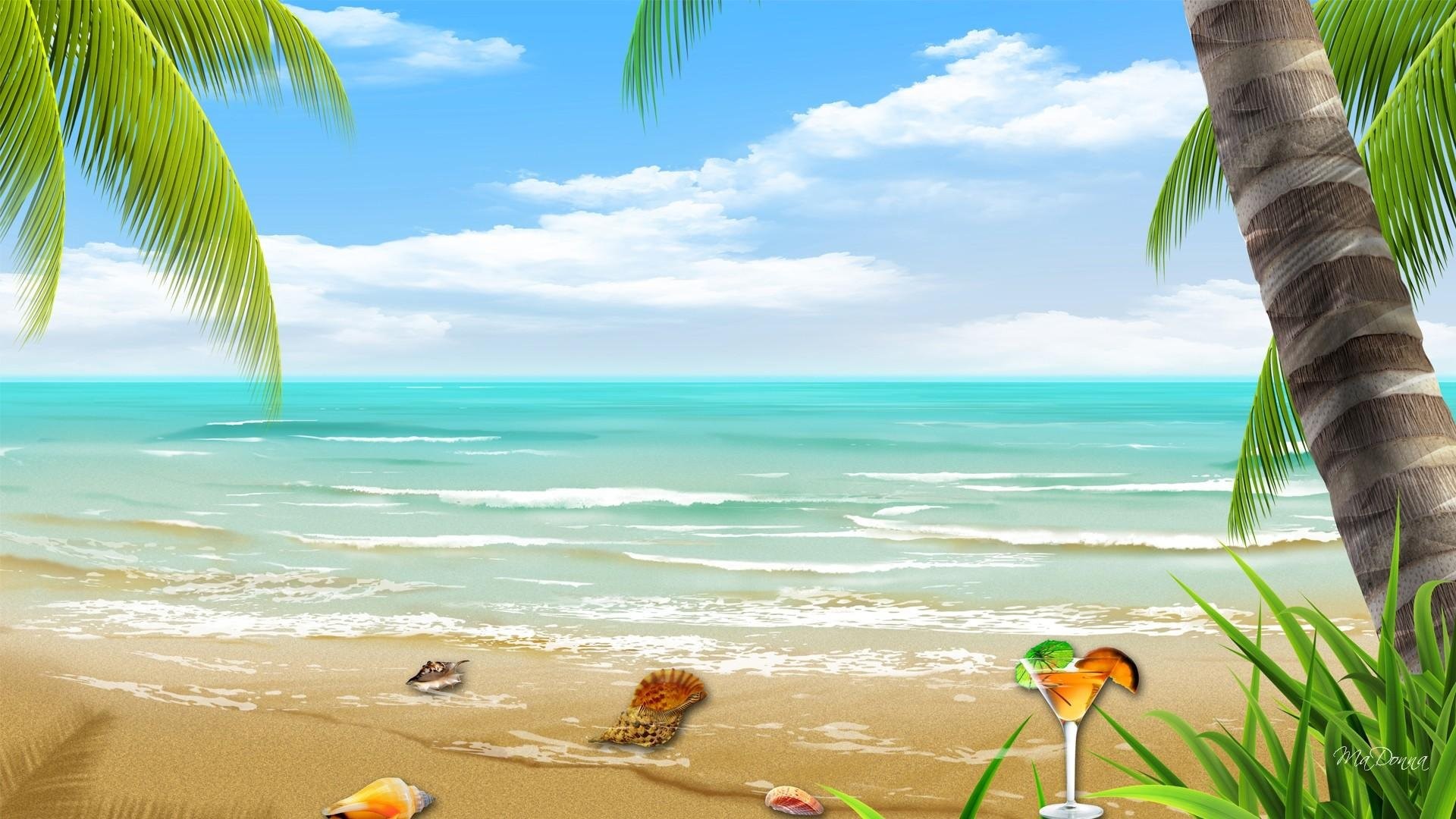 1920x1080 Latest Tropical Beach Backgrounds For Desktop Wallpaper pics. Best Tropical  Beach Sunset Backgrounds of the world.