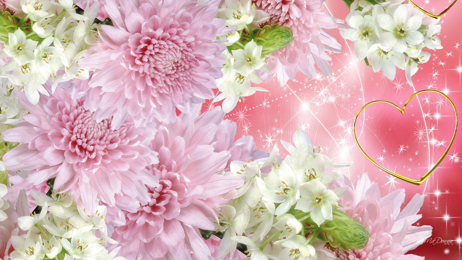 1920x1080 Sparkle Tag - Twinkle Beautiful Soft Hearts Bright Summer Glint Fleur  Flower Glister Winkle Glow Flare