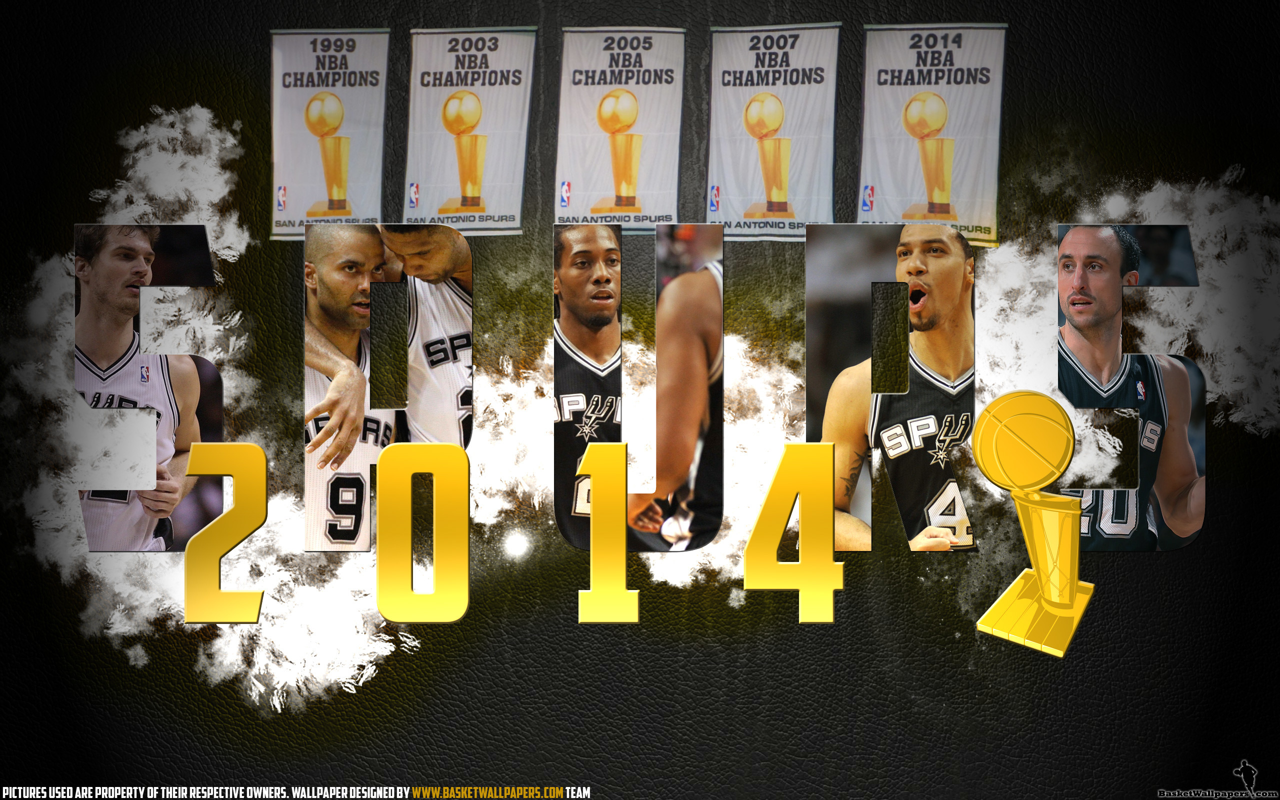 2560x1600 San Antonio Spurs 2014 NBA Champions Wallpaper