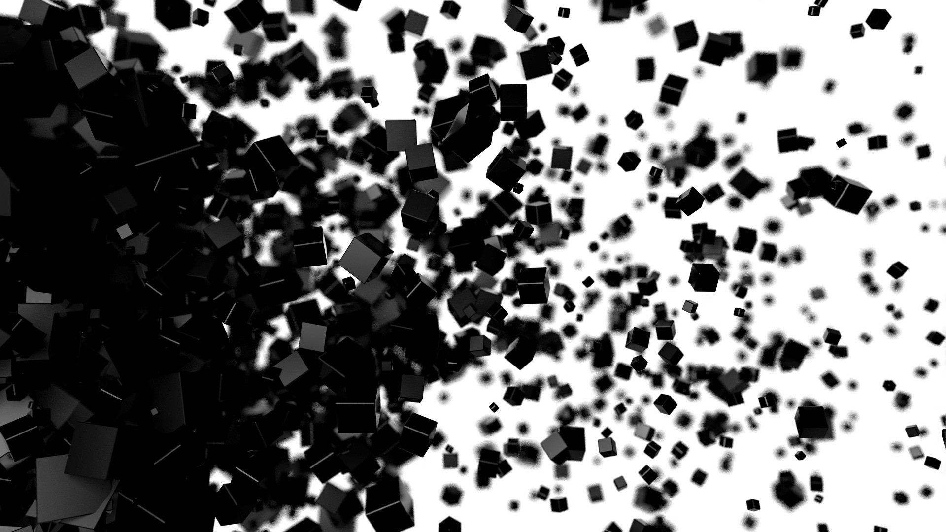 1920x1080 Black and White Abstract Wallpaper