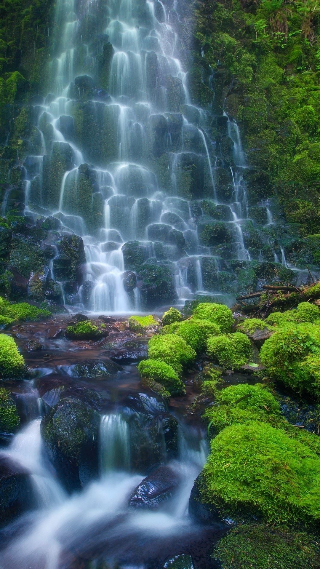 1080x1920 Enchanting Waterfall HD Android Wallpaper ...