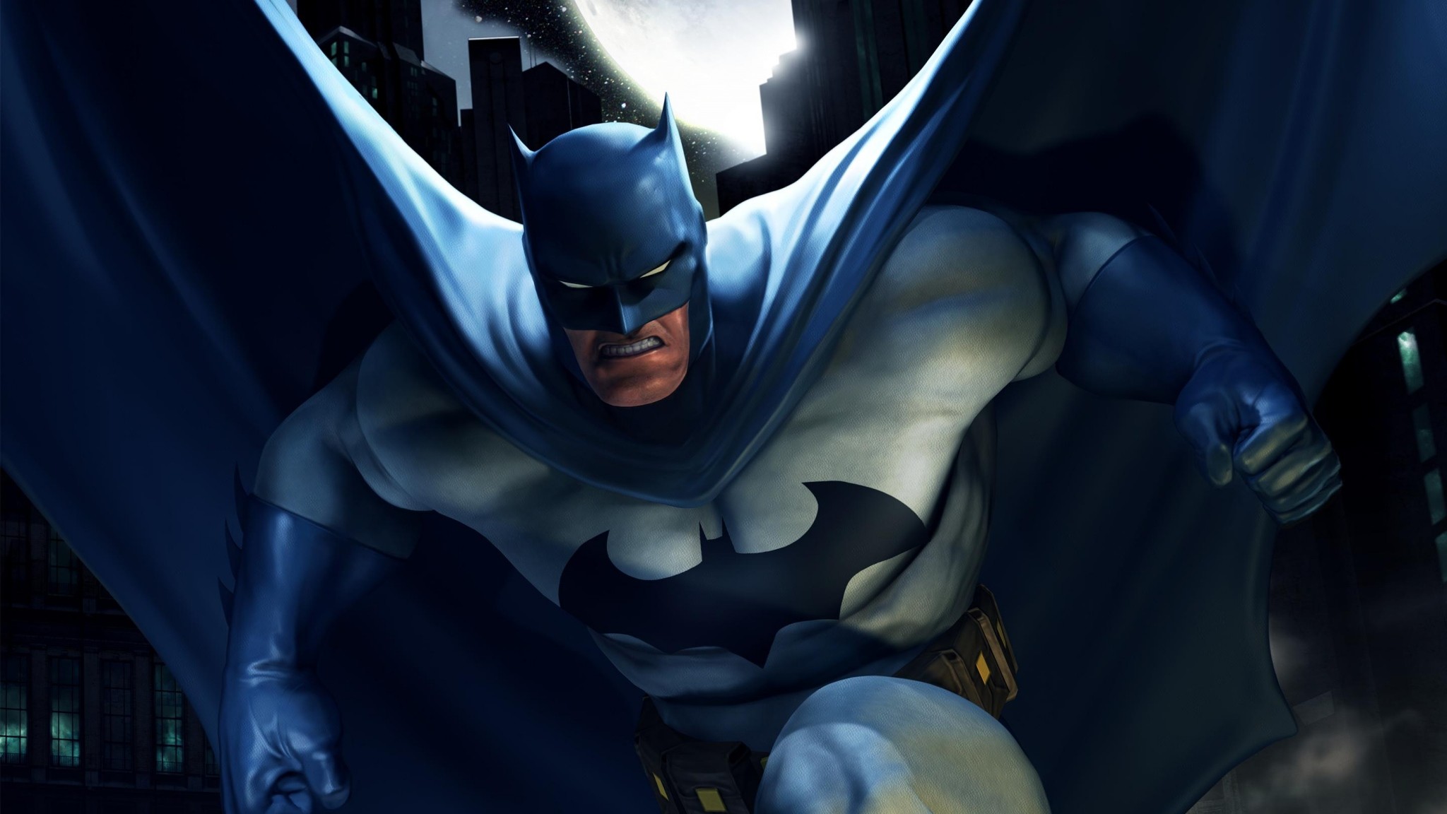 2048x1152 Preview wallpaper batman, superhero, dc comics 