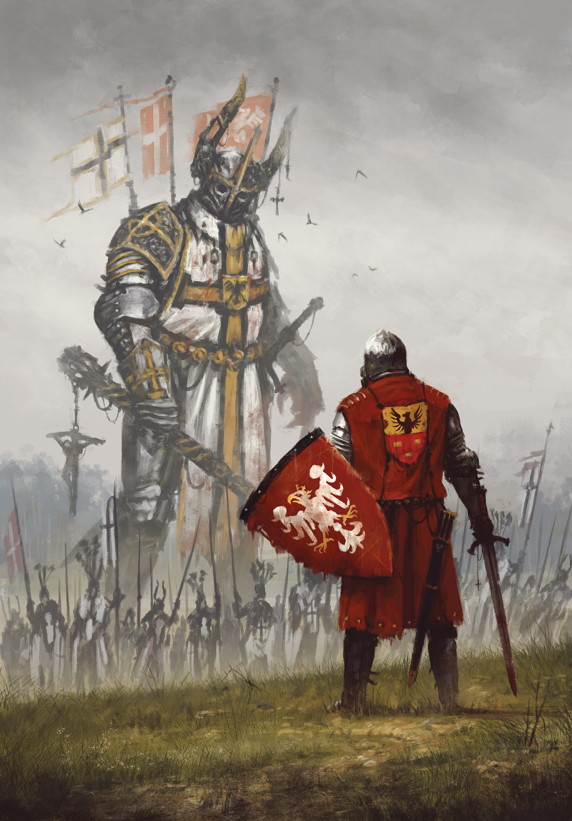 crusader knight templar wallpaper