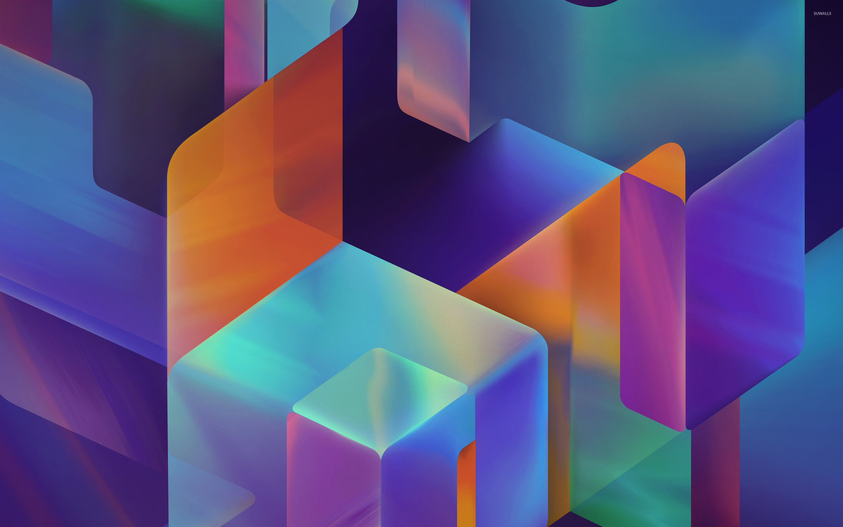 2880x1800 Shiny cubes [2] wallpaper