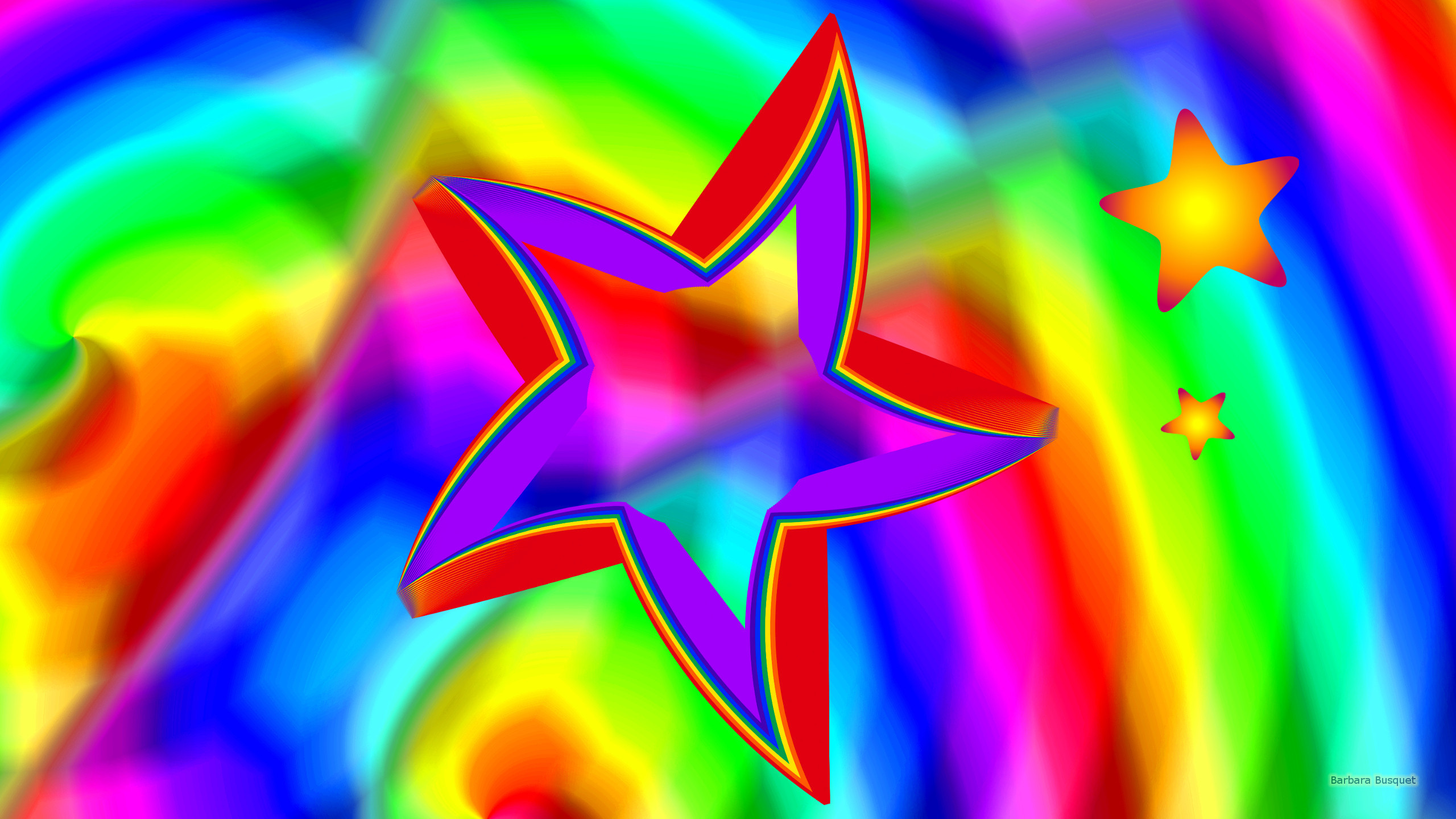 2560x1440 Colorful stars wallpaper