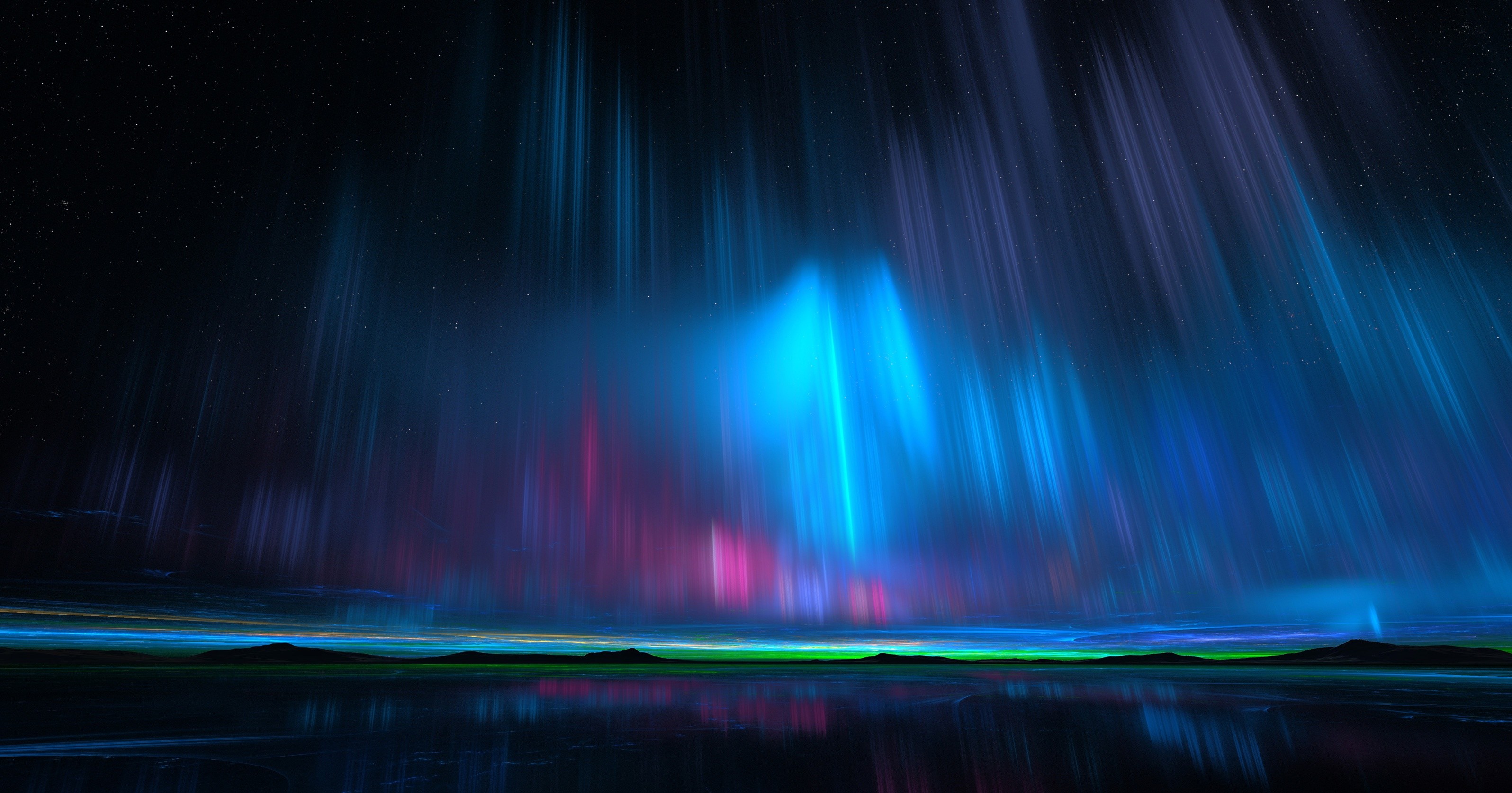 3192x1675 Aurora Borealis HD Wallpaper | Background Image |  | ID:857442 -  Wallpaper Abyss