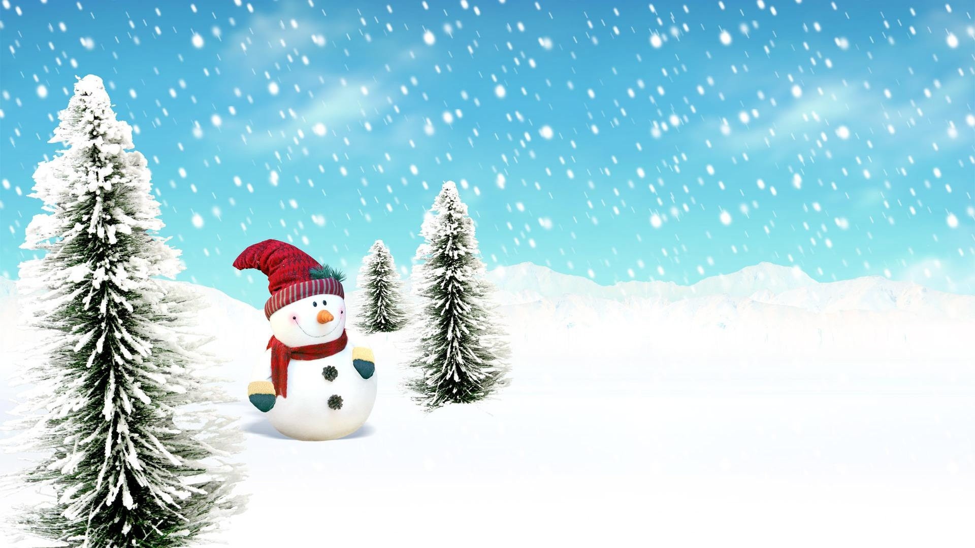 1920x1080 10. snowman-wallpaper10-600x338