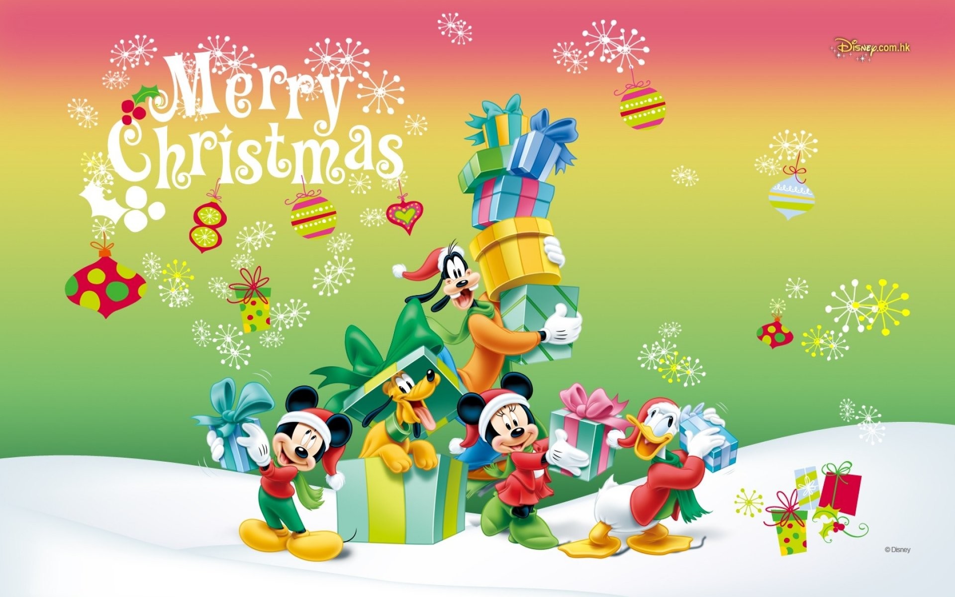 1920x1200 mickey mouse wallpaper merry christmas wallpapers cartoons disney images