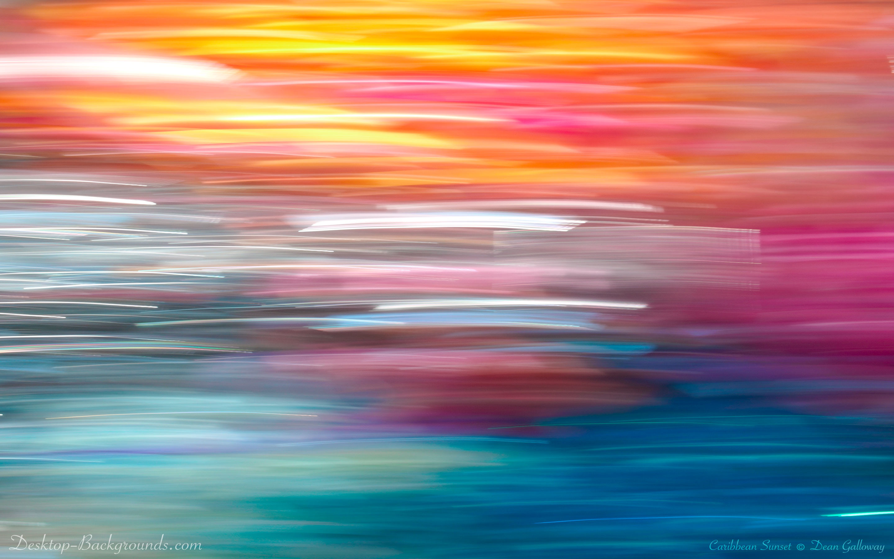 2880x1800 Take an abstract vacation with Caribbean Sunset, an original, high  resolution desktop background that evokes the atmosphere of the tropics.