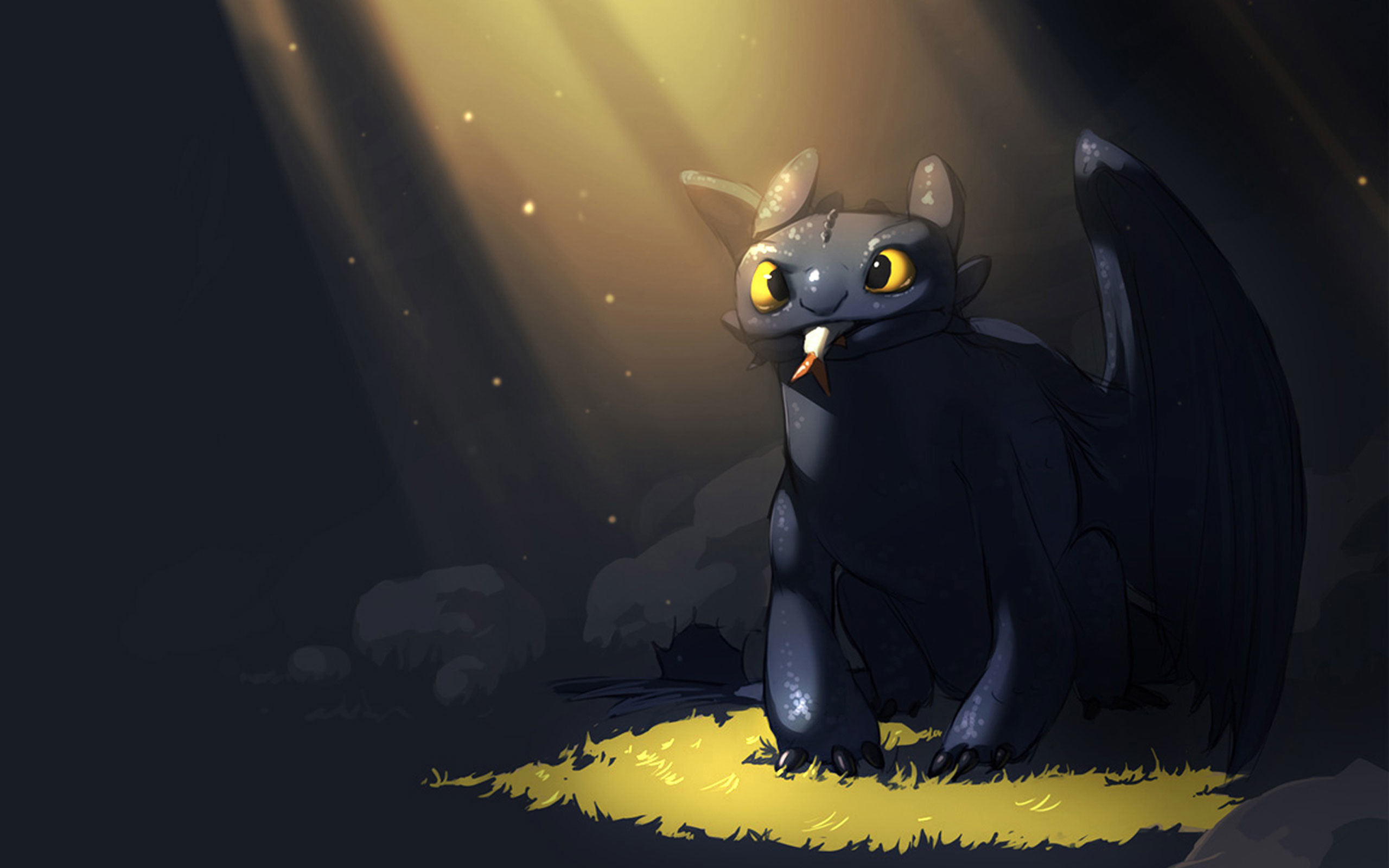 2560x1600 How To Train Your Dragon 2 Toothless Cute