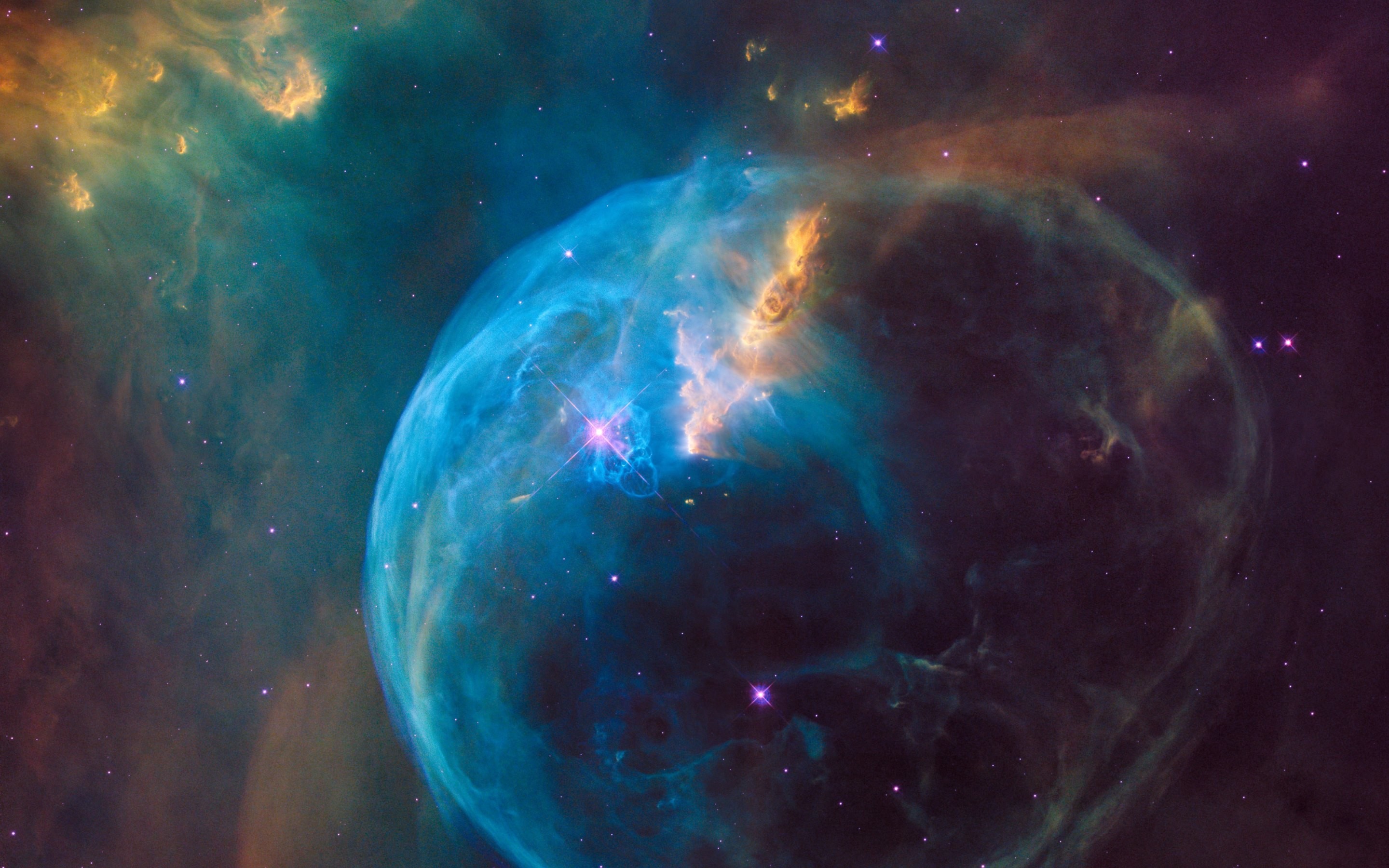 2880x1800 4K HD Wallpaper: The Bubble Nebula. "