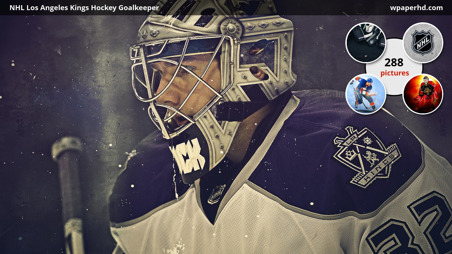 1920x1080 ... Angeles Kings Hockey Goalkeeper wallpaper, where you can download this  picture in Original size and ...