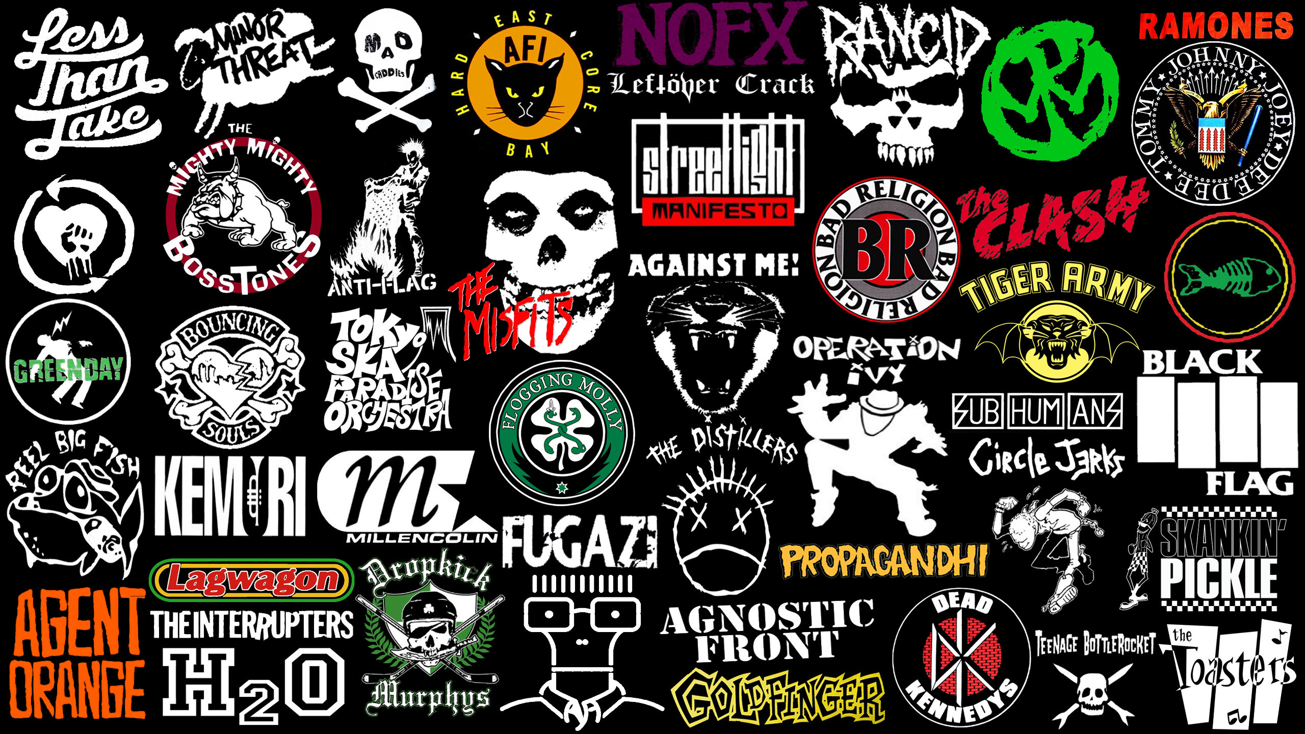 2560x1440  General  punk rock music bad religion The Misfits Dead  Kennedys ska