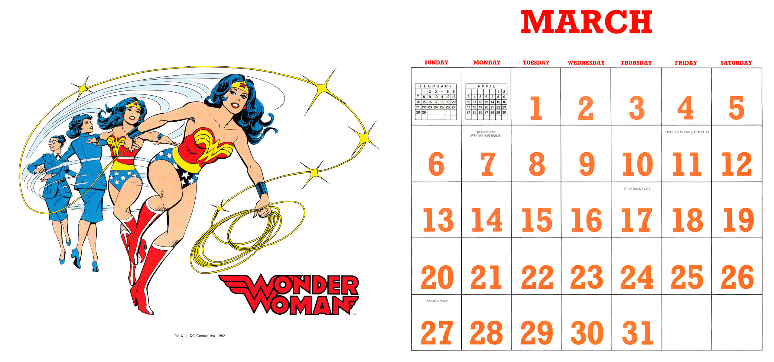 2560x1200 DC Super Powers 1988/2016 Wallpaper Calendar - Andertoons Cartoon Blog