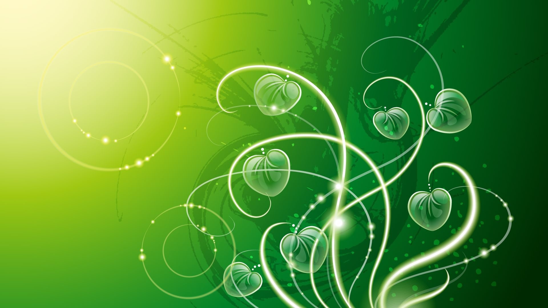 1920x1080 Green Abstract Wallpaper For Download
