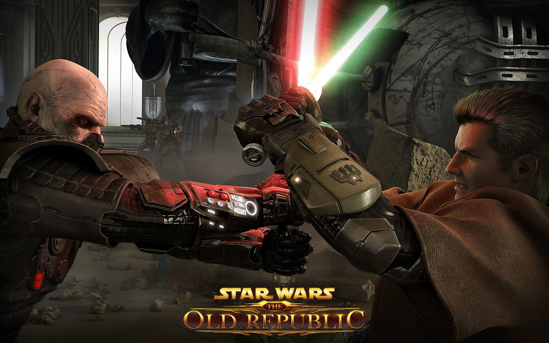 1920x1200 previous star wars the old republic wallpaper. Sith And Jedi In Lightsaber  Fight