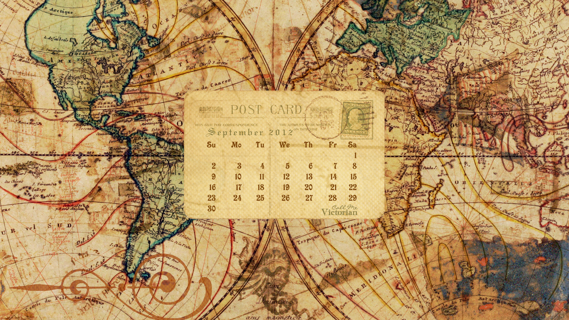 1920x1080 Desktop Wallpaper Calendar: September 2012