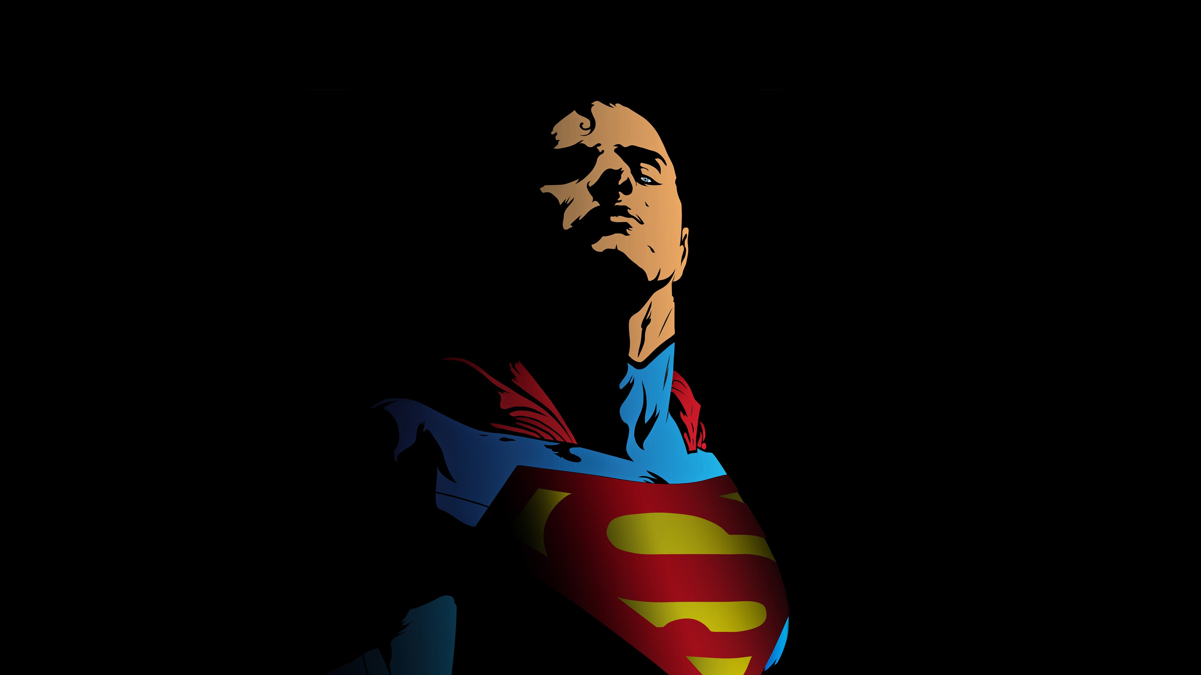 3840x2160  wallpaper Superman logo, superhero, superman, illustration,  fictional character