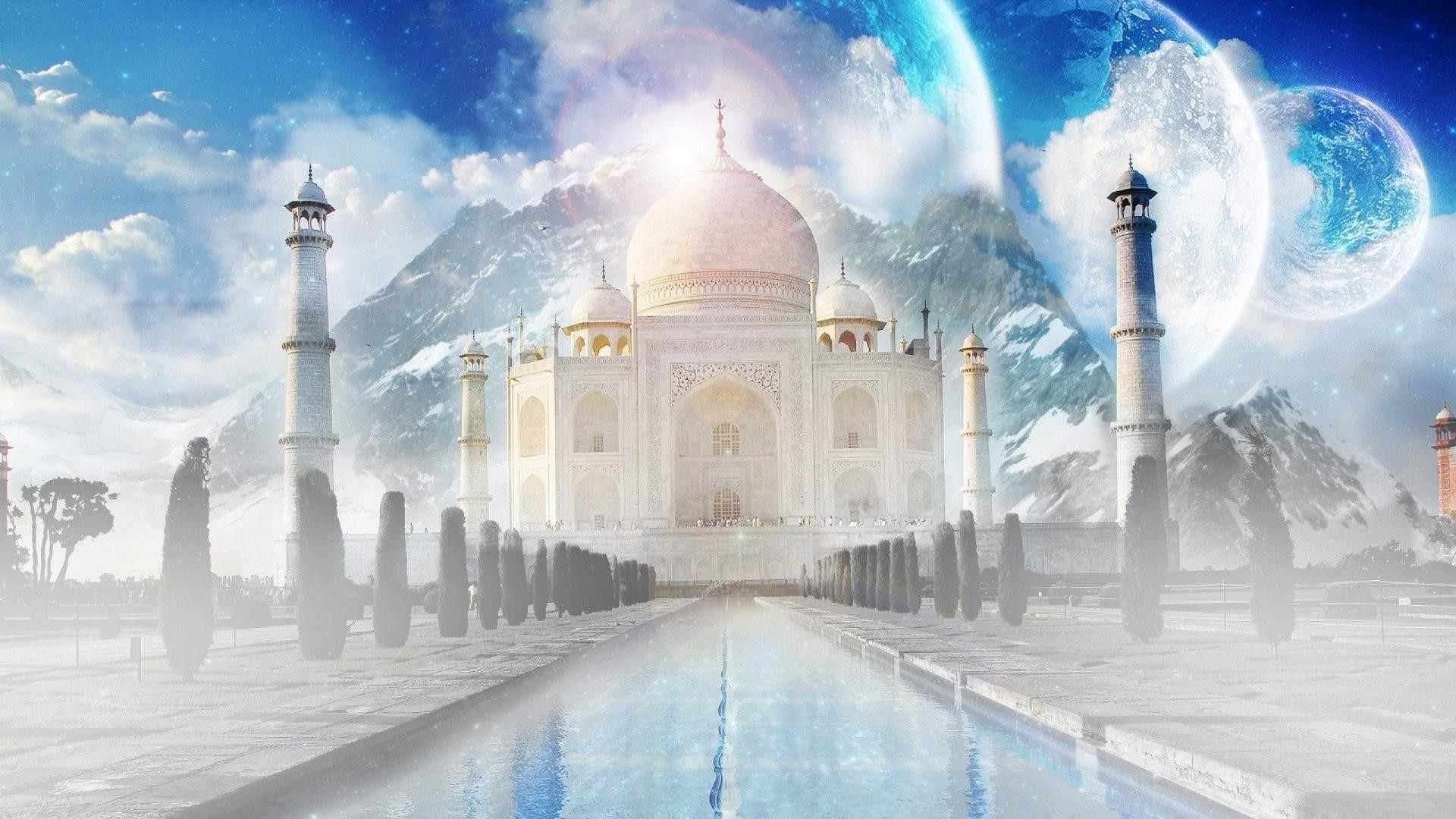 1920x1080 Title. Taj Mahal fantasy art