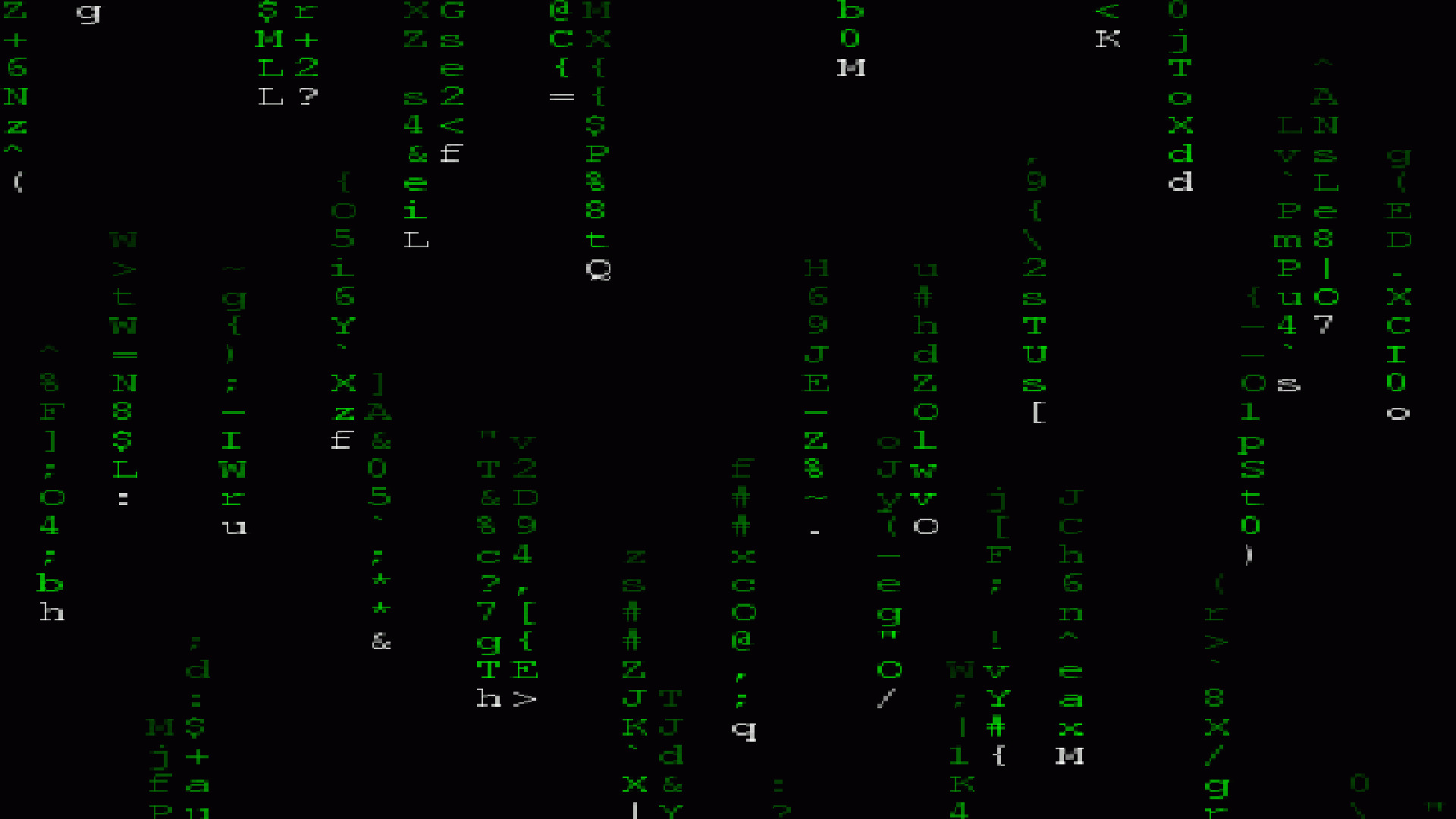 1920x1080 Matrix-Code-Animation Handy Logo, Kostenlos ...Green Space Invaders  Wallpaper