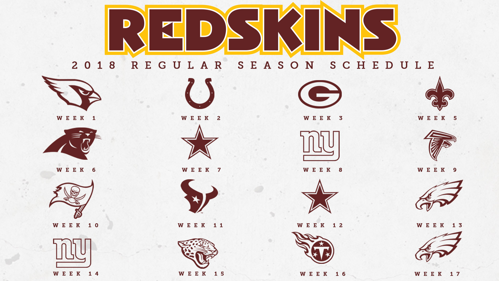1920x1080 Redskins release official 2018 regular-season schedule | NBC Sports  Washington