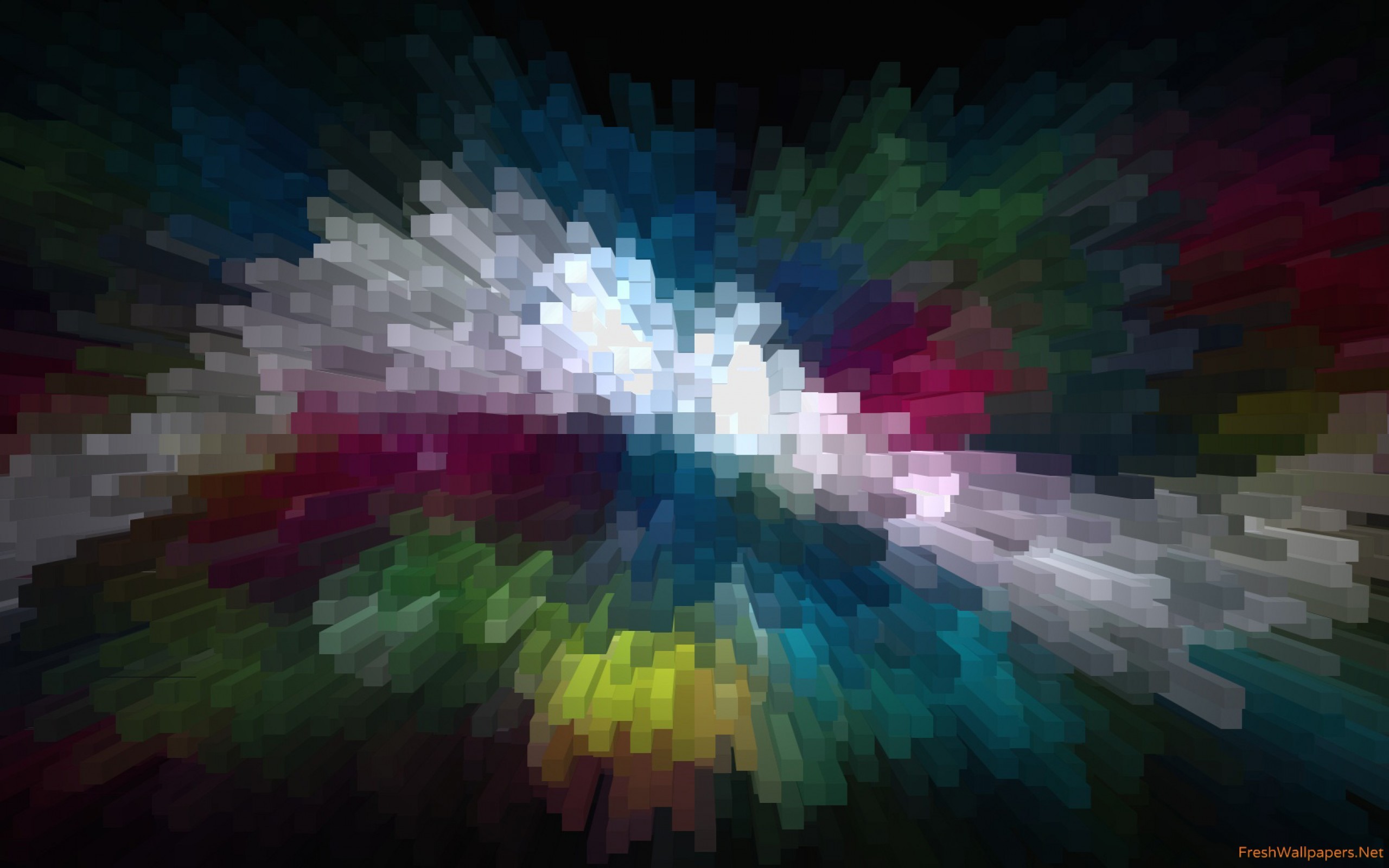2560x1600 pixelate-sound-wave Wallpaper: 