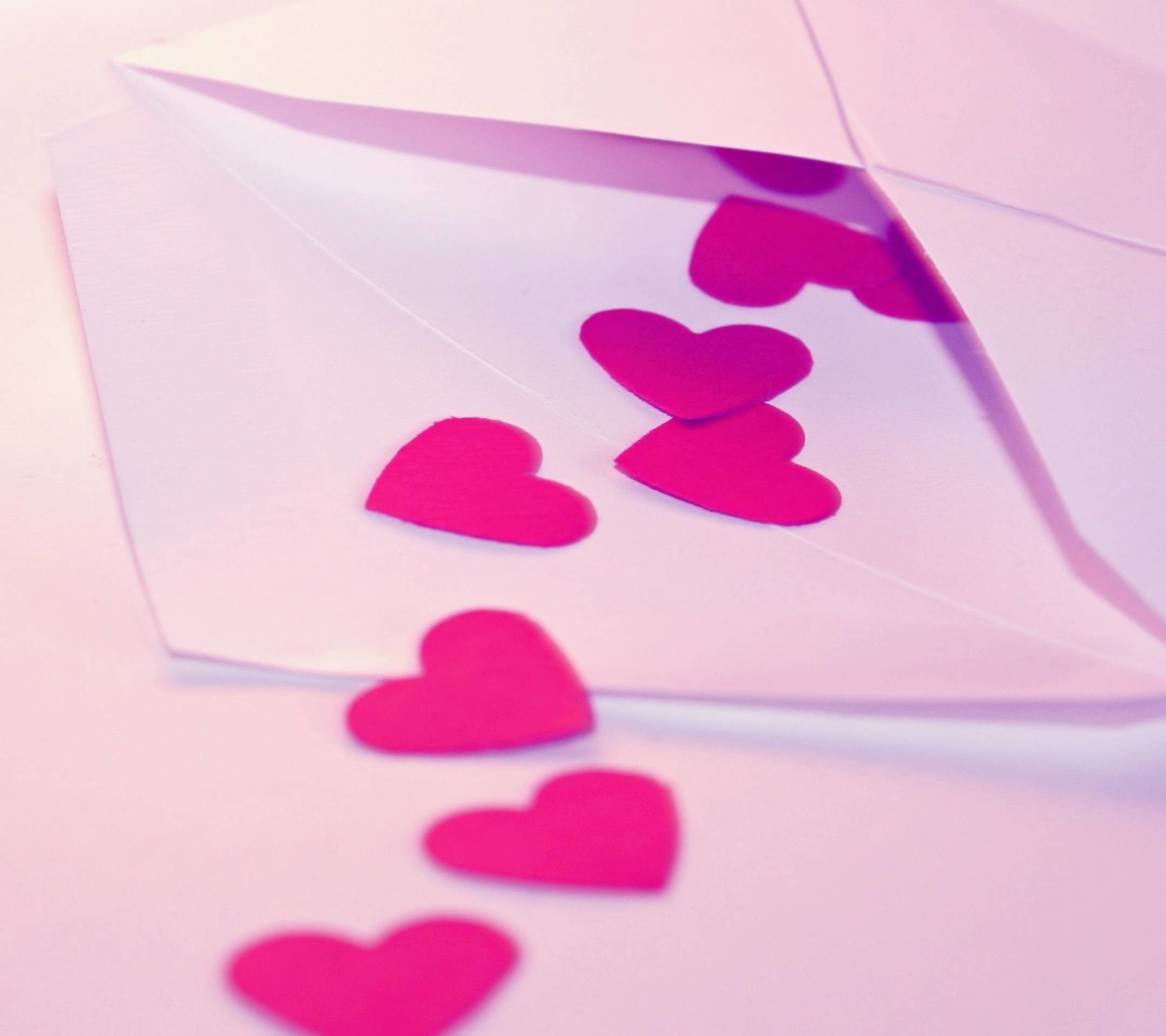 2160x1920 Pink Hearts Wallpaper For Android #PrL