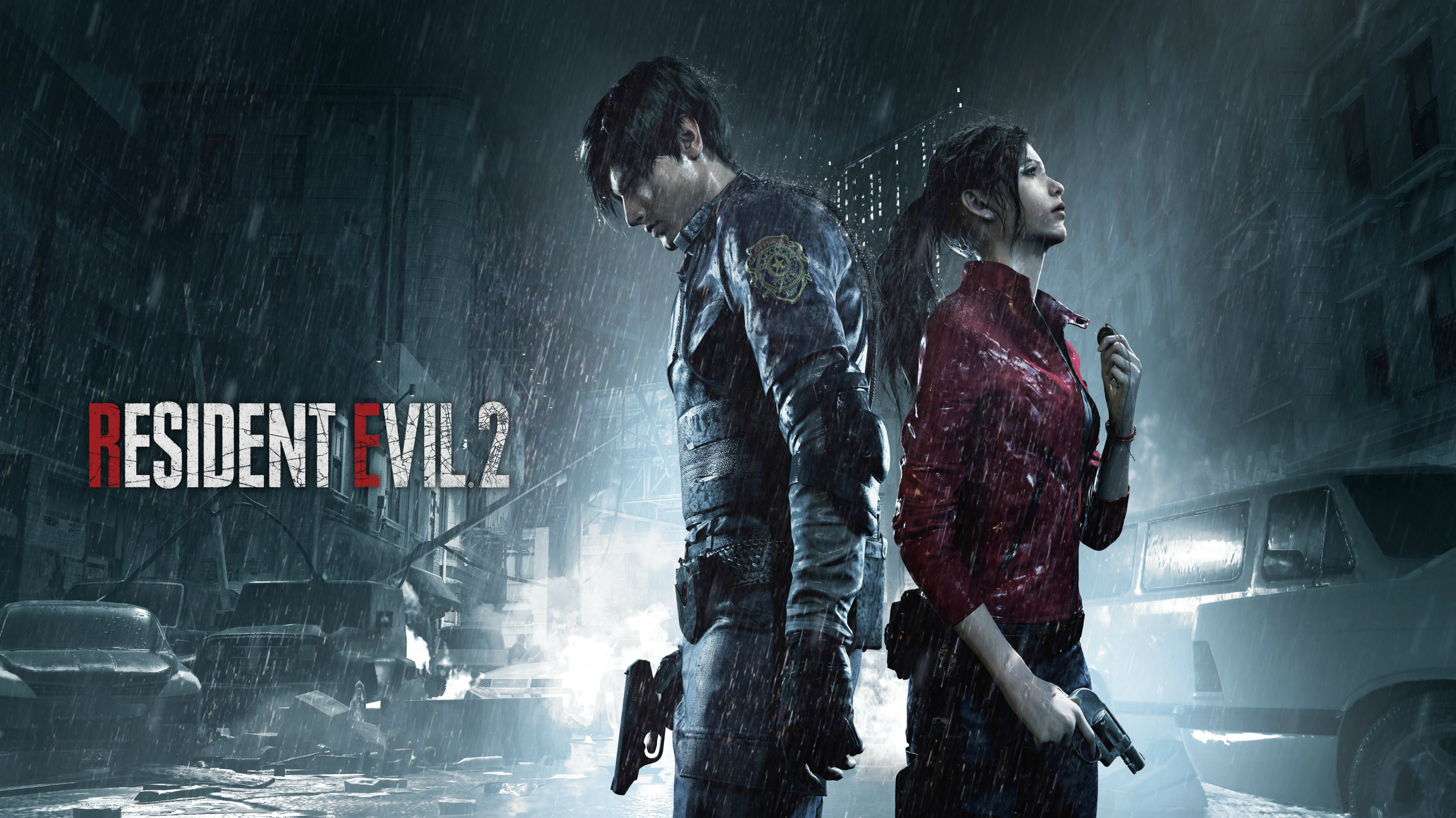 3840x2160 Resident Evil 2 - Gamescom 2018 Leon & Claire