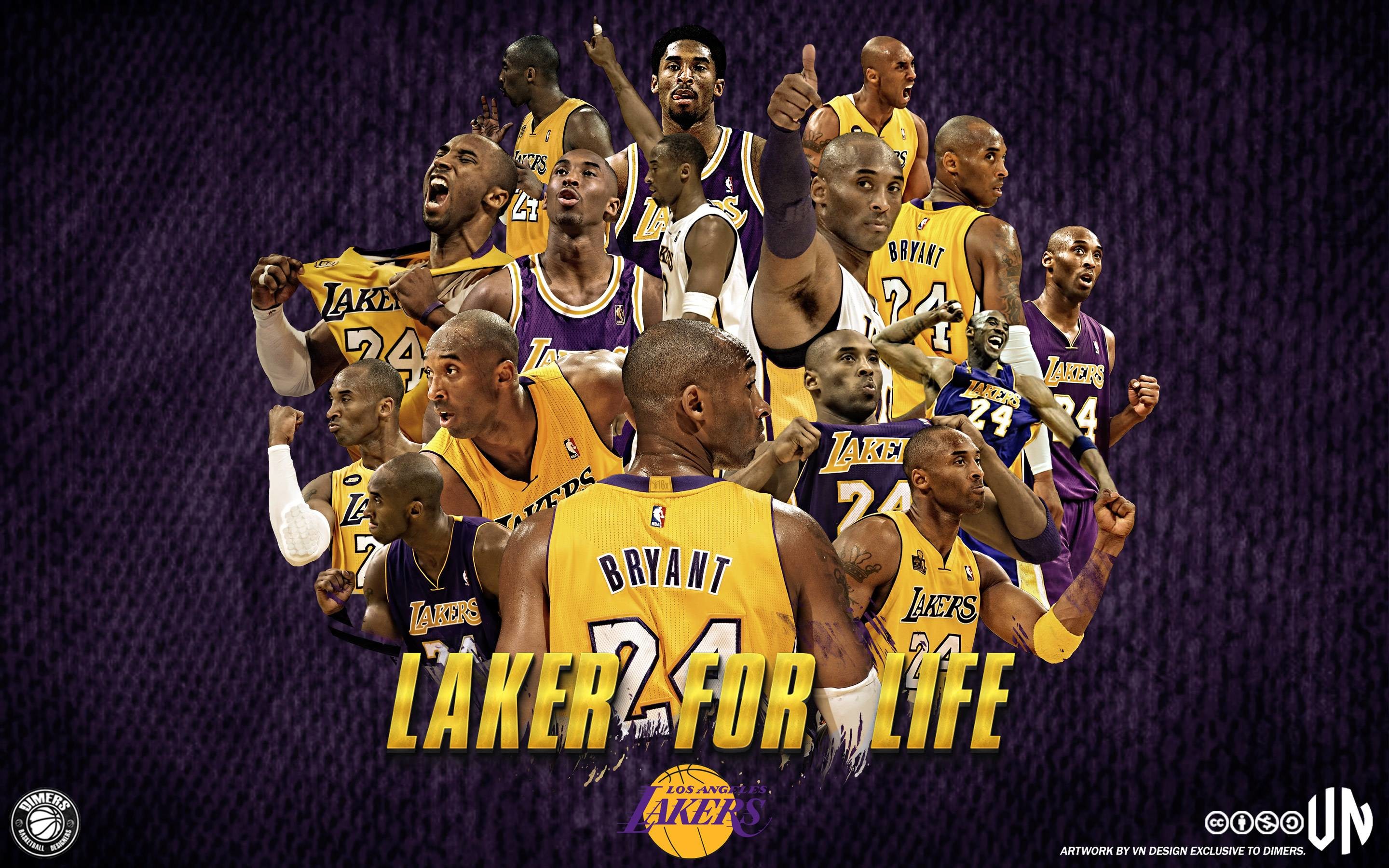 2880x1800 Los Angeles Lakers Hintergrund called Los Angeles Lakers - Kobe Bryant:  Laker For Life
