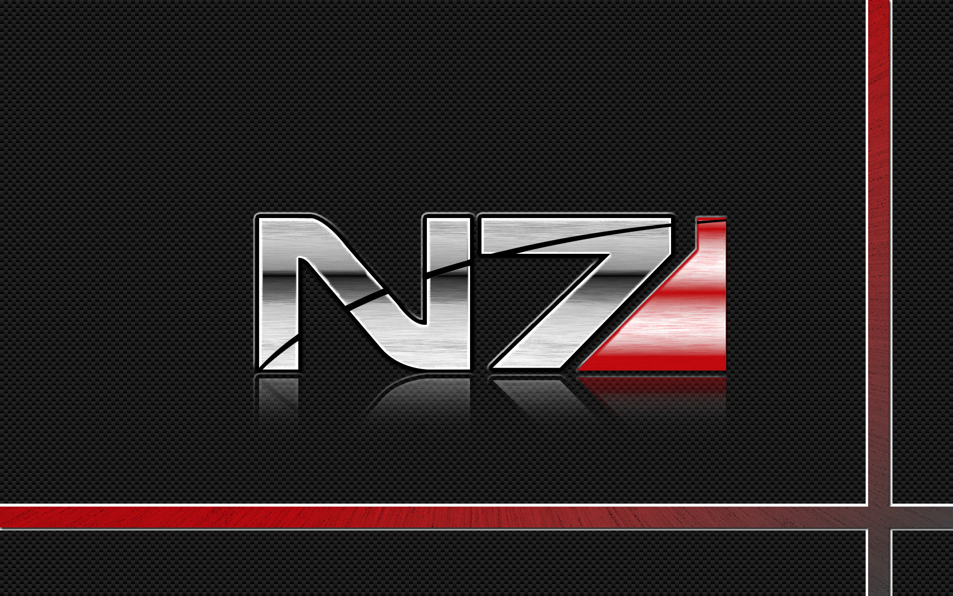 1920x1200 Mass Effect N7 Logo