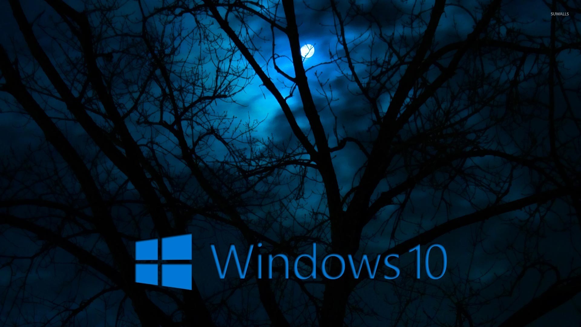 1920x1080 Windows 10 in the cloudy night [2] wallpaper  jpg