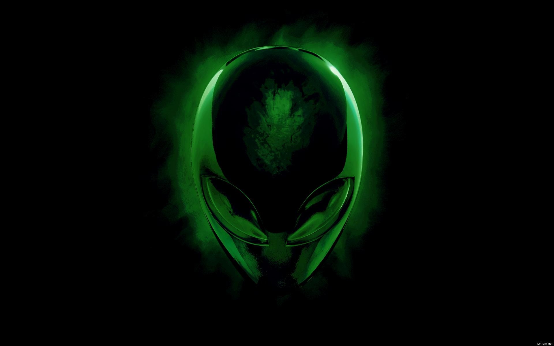 1920x1200 Alienware Desktop Background Alien Head Green 