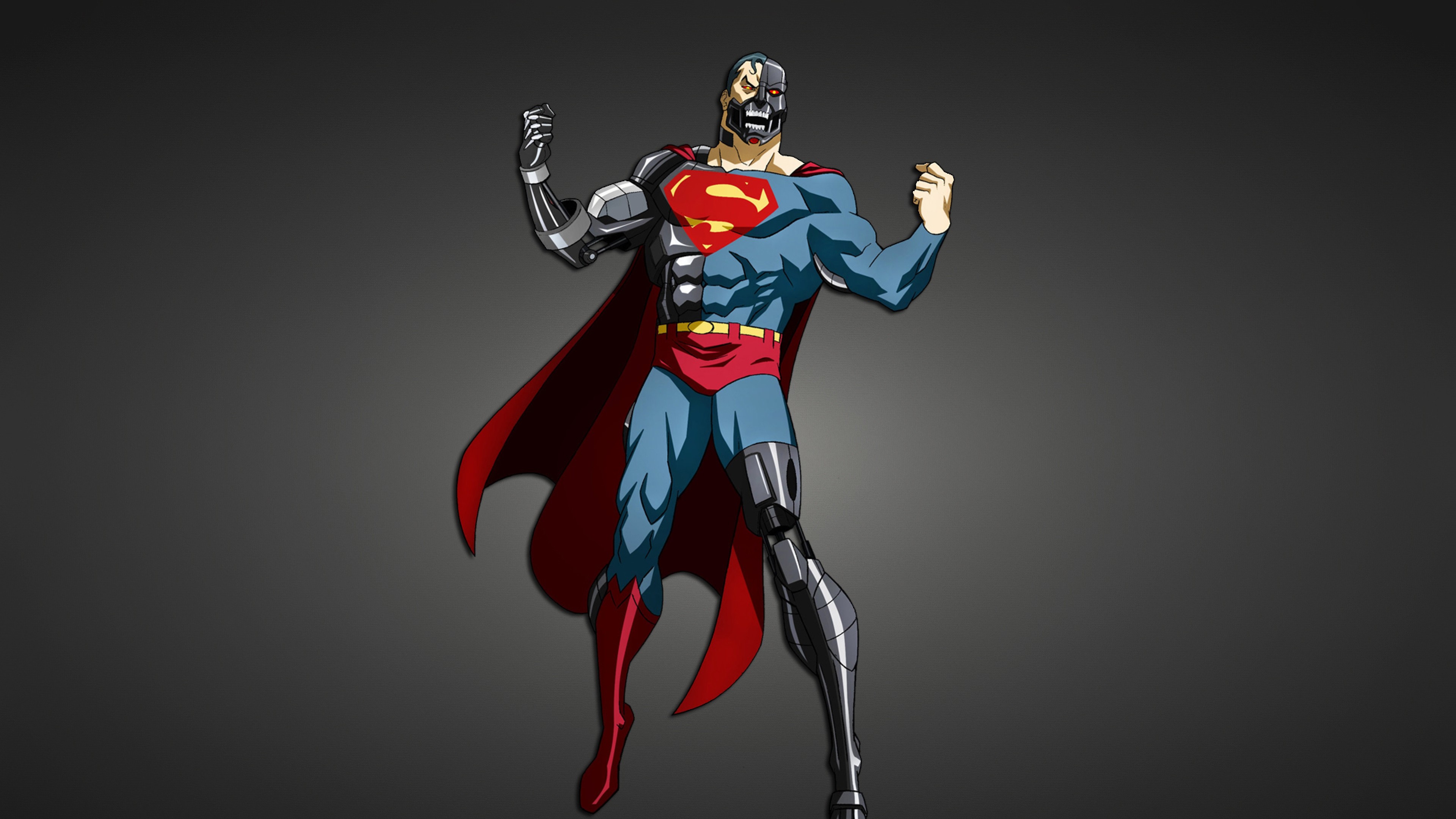 3840x2160 Superman superhero cyborg images wallpapers.