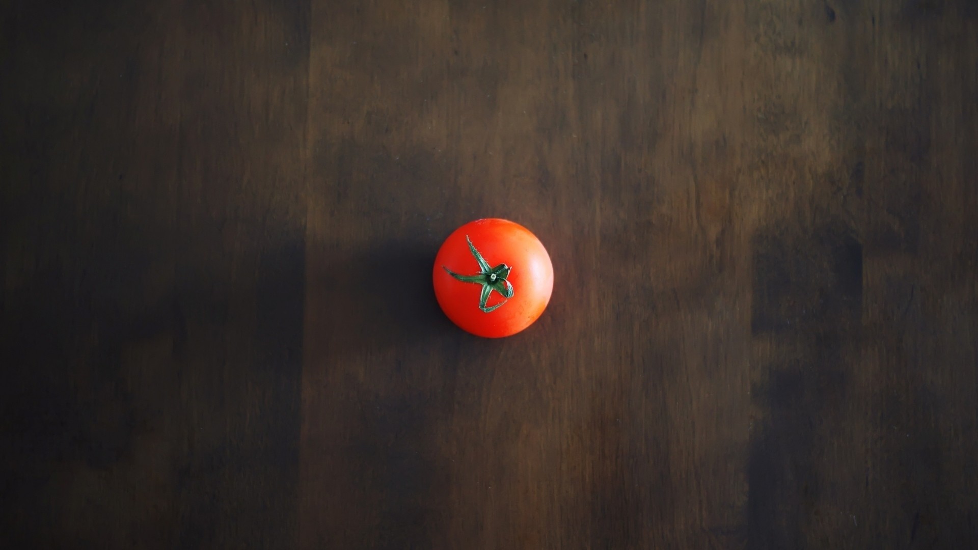 1920x1080 Preview wallpaper minimalism, tomato, red, table, wall, shadow, background  