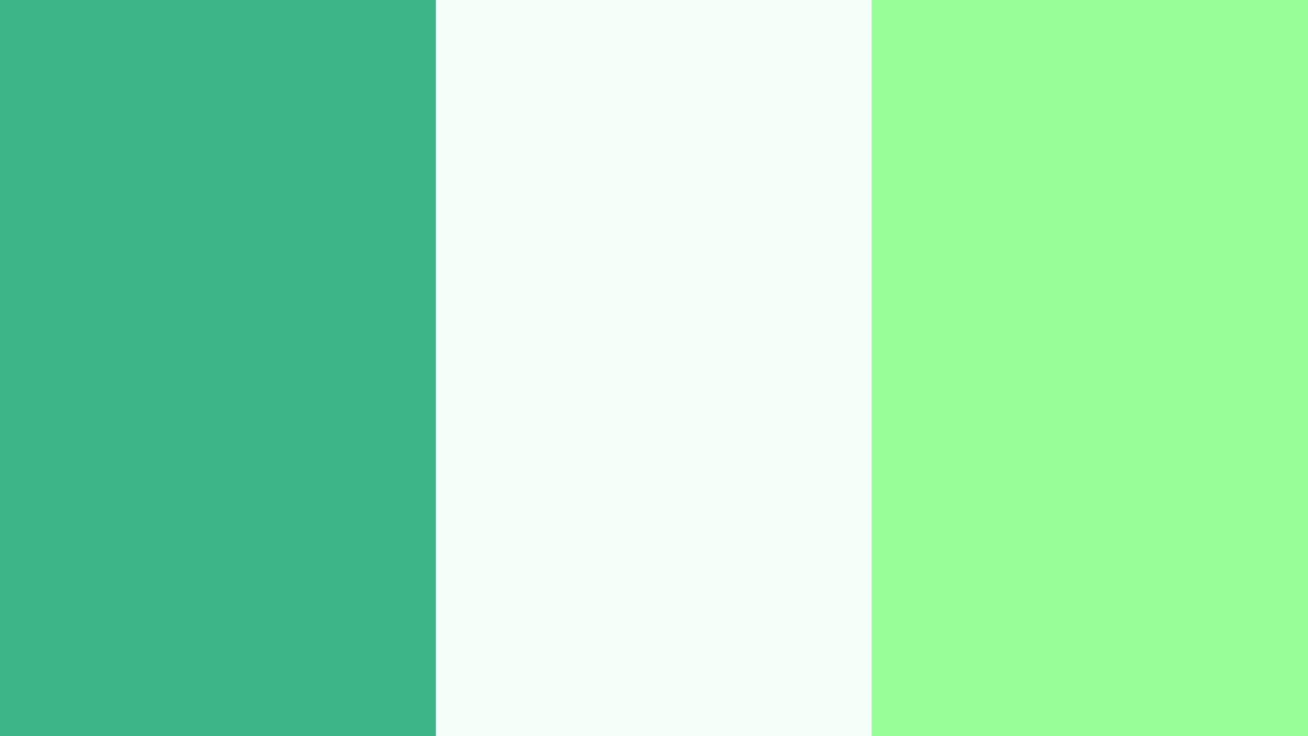 2560x1440  Mint, Mint Cream and Mint Green Three Color Background